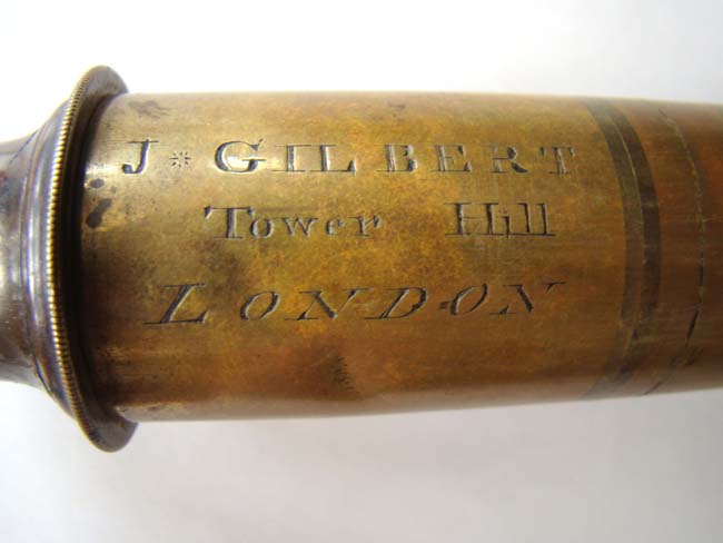 A RARE 18th century English ten sided single-draw Telescope by John Gilbert circa 1770 — image 2